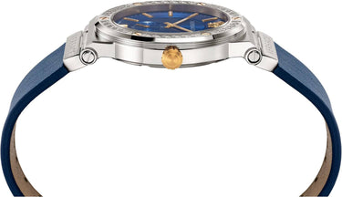 Versace Herren Armbanduhr GRECA LOGO silber/gold VEVI00120